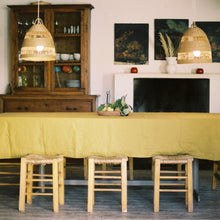 Load image into Gallery viewer, Tablecloth in Ochre