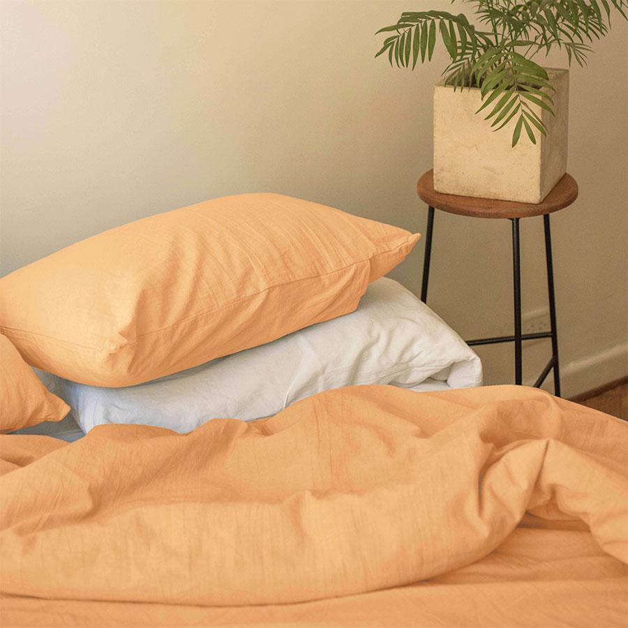 Duvet cover in Grapefruit